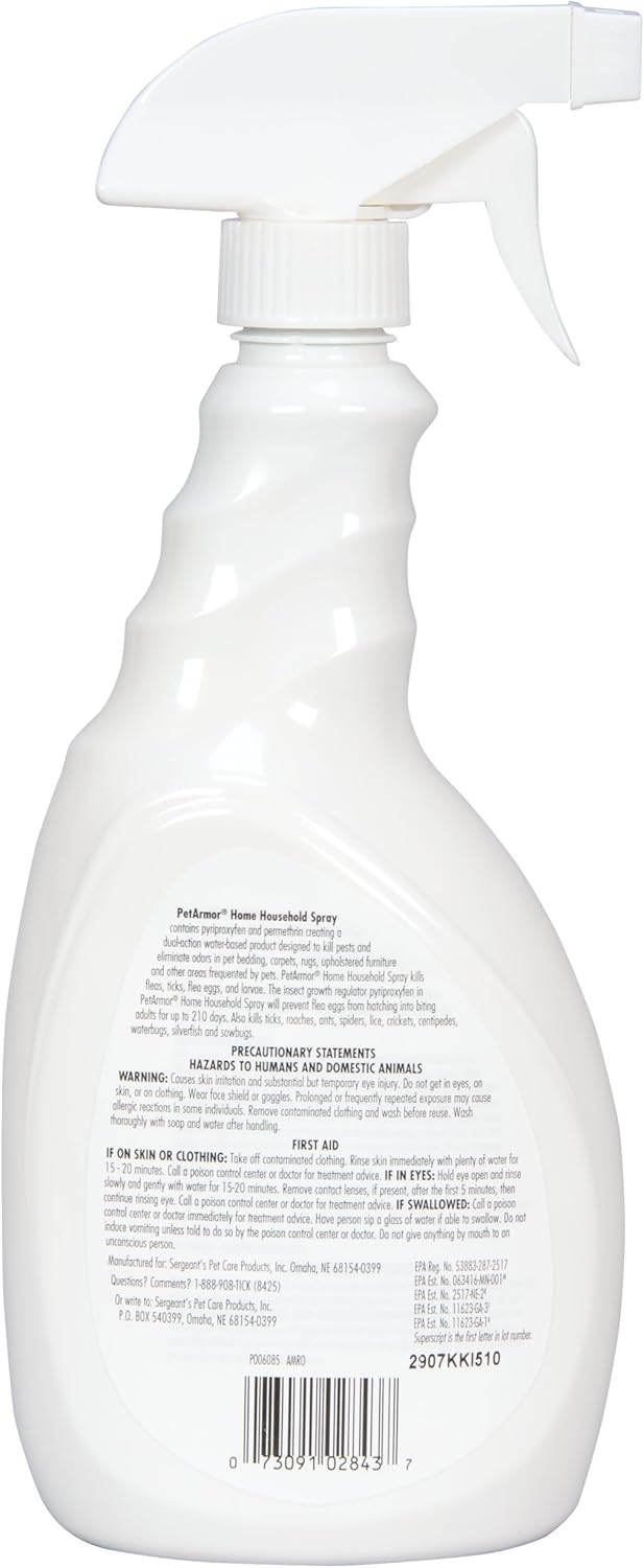 PETARMOR Home Carpet Powder for Fleas and Ticks, Protect Your Home From Fleas and Deodorizes Carpets, 16 Ounce
