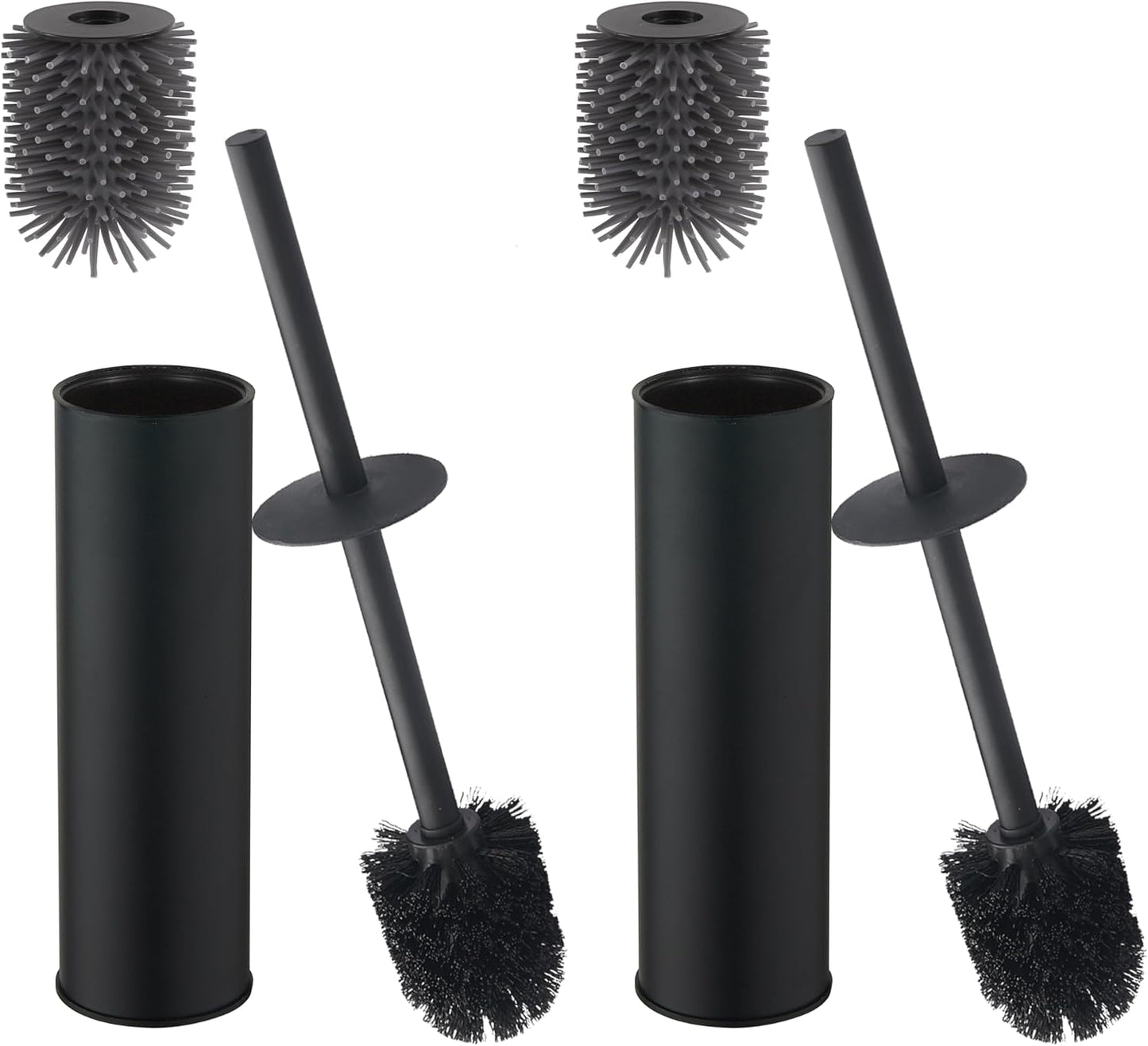 Toilet Brush and Holder Set Premium Material Toilet Bowl Cleaner Free Standing Toilet Bowl Brush and Holder