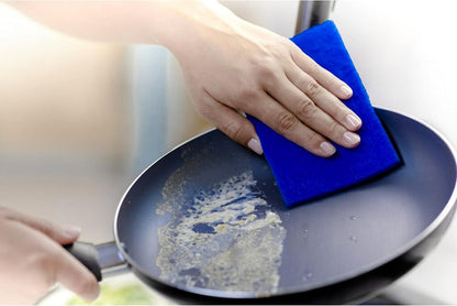 Scotch-Brite Zero Scratch Scouring Pad, Effective + Gentle Dish Scrubber for Household Cleaning, 3 Scrub Pads for Dishes, Nonstick Pots and Pans, Glass, Tubs, Showers, Reusable & Durable