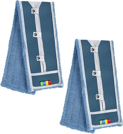 42" Commercial Dust Mop for Floor Cleaning, MASTERTOP Large Flat Mop with Long Handle, Sweeping Broom with 2 Different Mops Pads, Industrial Mop for Hardwood, Tile, Gym, Office, Mall, Warehouse