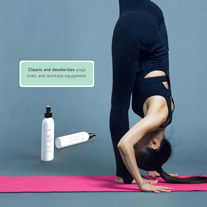Begley's Yoga Mat Cleaner and Deodorizer Spray 8oz, with Fragrant Essential Oils, Pure Eucalyptus & Lavender
