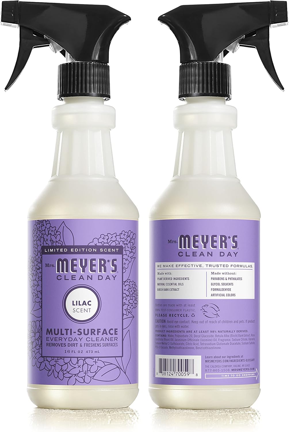 Mrs. MEYER'S Kitchen Set, Dish Soap, Hand Soap, and Multi-Surface Cleaner, 3 CT (Peony)