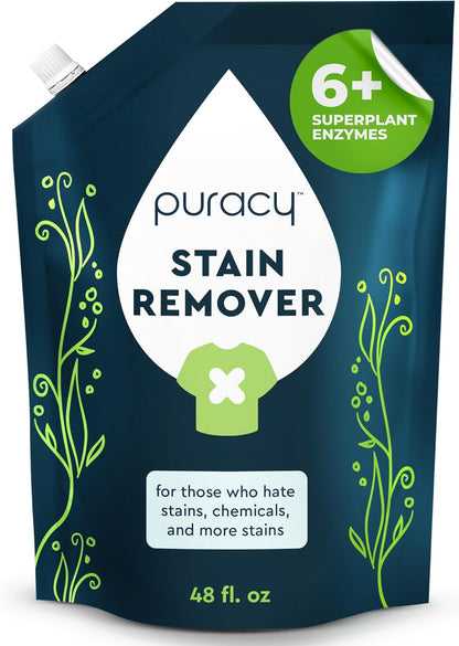 Puracy Stain Remover, Travel and Laundry Stain Cleaner for Clothes, Baby Essentials, Kids Stains, Oil and Fabric Spot Cleaner (Stain Remover Spray, 12 fl oz)