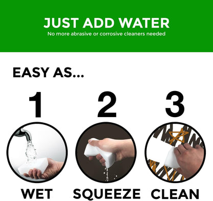 STK 20 Pack Extra Thick Magic Cleaning Pads - Eraser Sponge for All Surfaces - Kitchen-Bathroom-Furniture-Leather-Car-Steel - Just Add Water to Erase All Dirt - Melamine - Universal Cleaner
