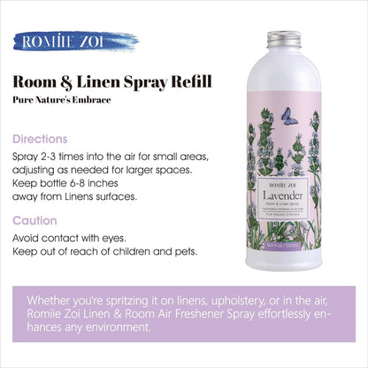ROMIIE ZOI Room Spray Lemon, Air Freshener Spray Made with Natural Plant Extract, Scented Room Spray for Home Fragrance Fabric Spray Freshener 8.5 FL OZ