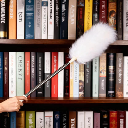 Extendable Cleaning Duster,66.9Inch Telescoping Feather Dusters with Stainless Steel Extension Pole for Cleaning High Ceiling Fan, High Ceilings,Furniture