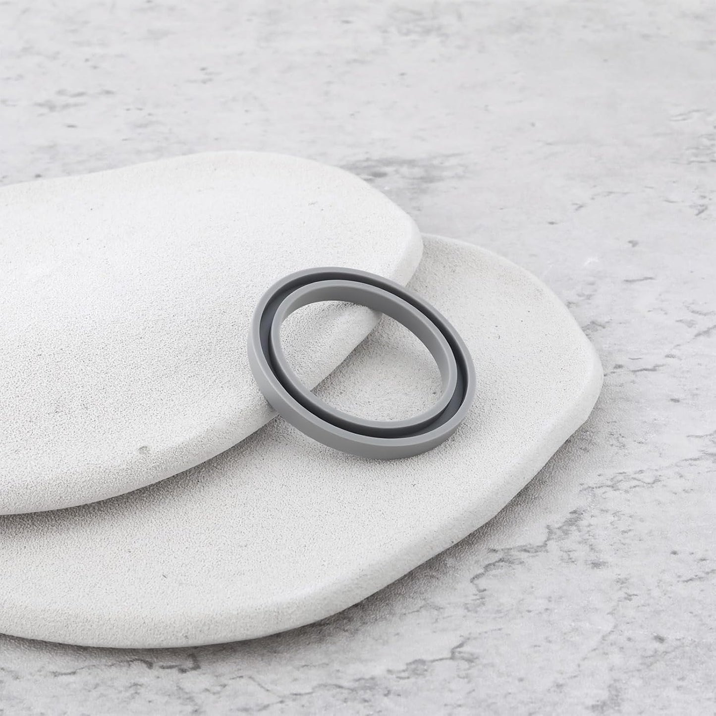 OTOTEC 2Pcs Dishwasher Rinse Aid Rubber Gasket 41x31x4 mm 00166625 Compatible with Bosch Compatible with Siemens