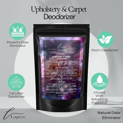 Lapew Black Sea Scented Cleaning Bundle | Carpet Deodorizer Powder (16 oz) & Mop Soap Concentrate (36 oz) | Pet-Friendly Odor Eliminator - Colors B