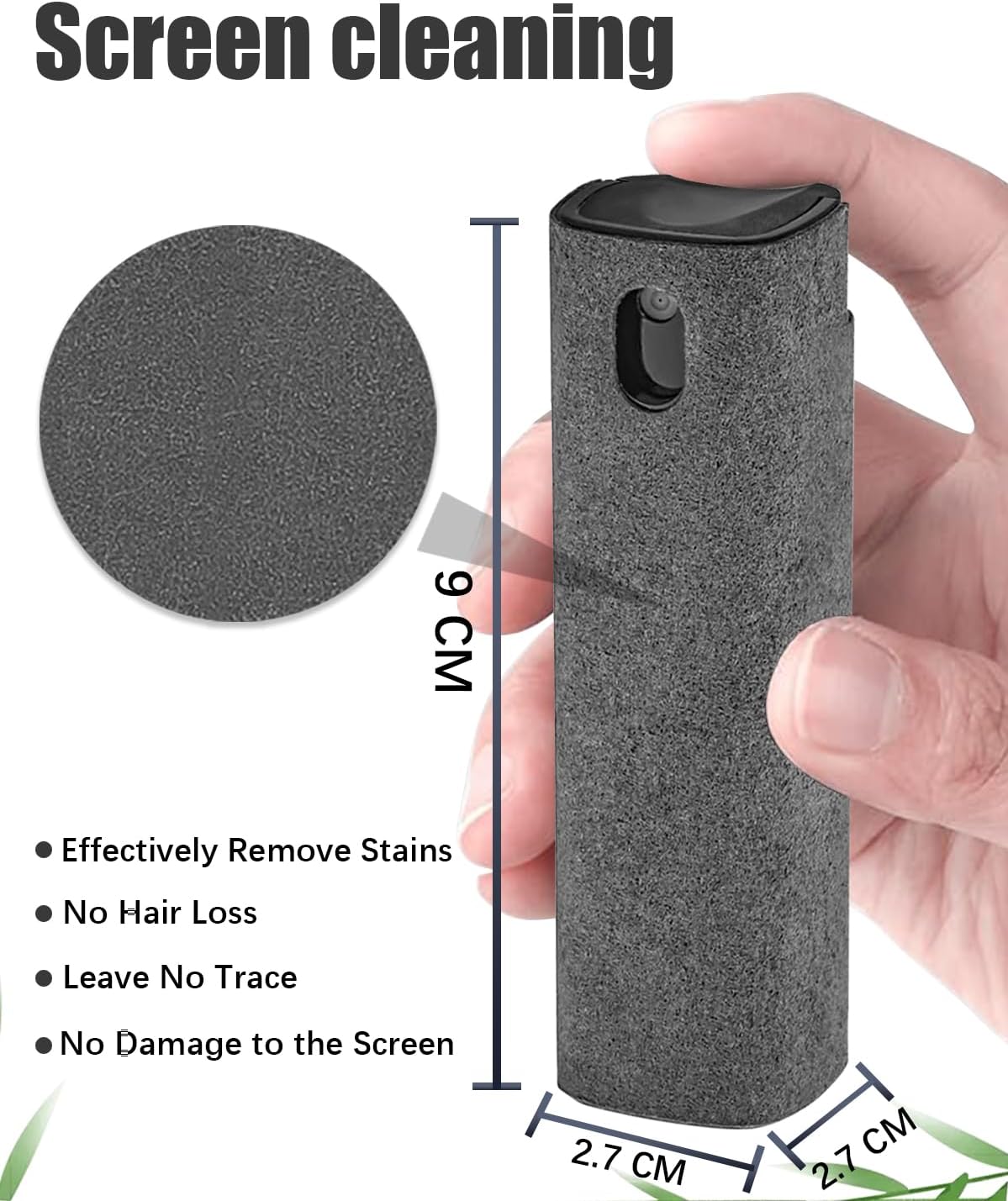 Screen Cleaner Spray and Wipe Touch Screen Cleaner for iPhone iPad Computer Laptop Tablet MacBook Cell Phone Eyeglasses（Pink）
