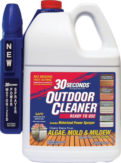 30 SECONDS Outdoor Mold & Mildew Stain Remover Spray | Ready To Use | 32 fl. oz. | 2 Pack