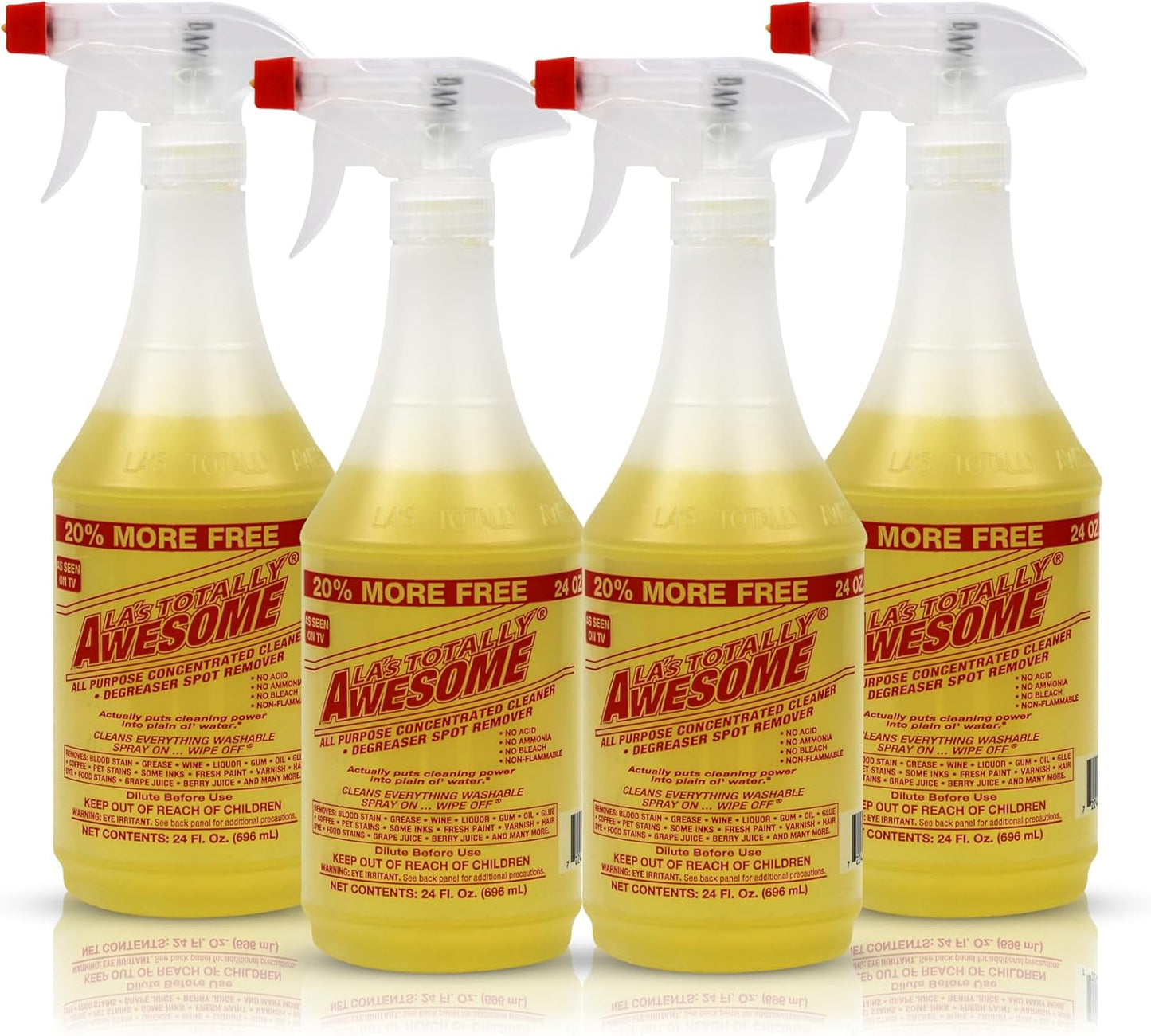 La's Totally Awesome All Purpose Cleaner Spray – 24oz (Pack of 1) Heavy Duty Multi-Surface Degreaser & Stain Remover – Ready-to-Use Cleaning Spray for Kitchen, Bathroom, Floors, Auto & More