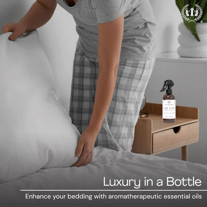 Muse Apothecary Linen Ritual - Aromatic, Soothing, and Relaxing Linen Spray for Bedding, Laundry and Fabric Spray Freshener - Infused with Aromatherapy Essential Oils - Lavender Serenity