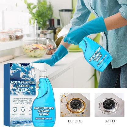 2PCS Spray Splash Cleaner, Fast-Acting Kitchen Grease Cleaner, Multipurpose Degreaser for Tough Stains on Ovens, Grills & Cooktops