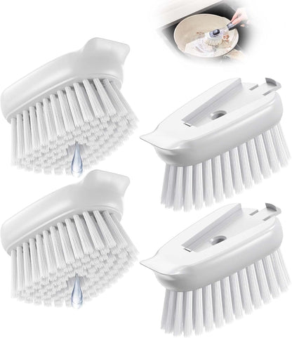 Dish Brush Refills Head for OXO - 4 Pack Dish Brush Cleaning Soap Dispensing Head Replacement for Scrubber, Kitchen Dish Brush Replacement Head for OXO Dish Brush Refill Head