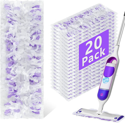 60 Pack Power Mop Refill Pads for Swiffer Power Mop, Disposable Swifter Wet Pad Refills for Swiffer, Replacement Spray Wet Pads Refills for Multi-Surface&Wood Floor Cleaning