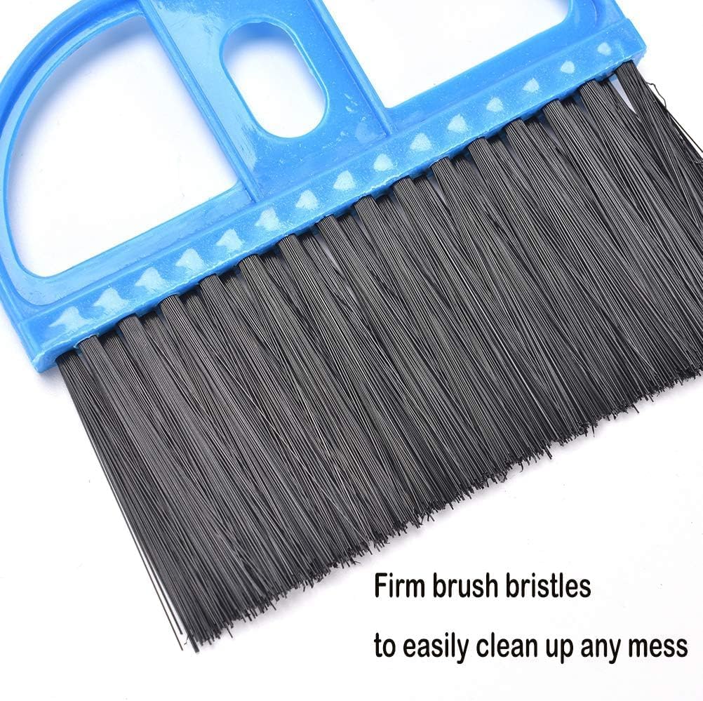 PINVNBY Mini Dustpan and Brush Set, Cage Cleaner for Guinea Pigs, Cats, Hedgehogs, Hamsters, Chinchillas, Rabbits, Reptiles, and Other Small Animals 2 Pack Mini Hand Broom and Dustpan