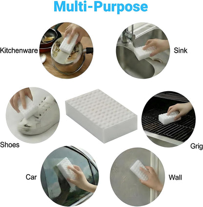 20 Pack Melamine Sponge, Multi-Functional Cleaning Sponges Eraser for Kitchen, Bathroom, Bathtub, Sink, Floor, Wall Cleaner
