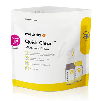 Medela Quick Clean Breast Pump and Accessory Sanitizer Spray Safe No Rinse Breastpump Sterilizer Eliminates 99.9 of Common Bacteria and Germs 8 Fluid Ounces, Clear