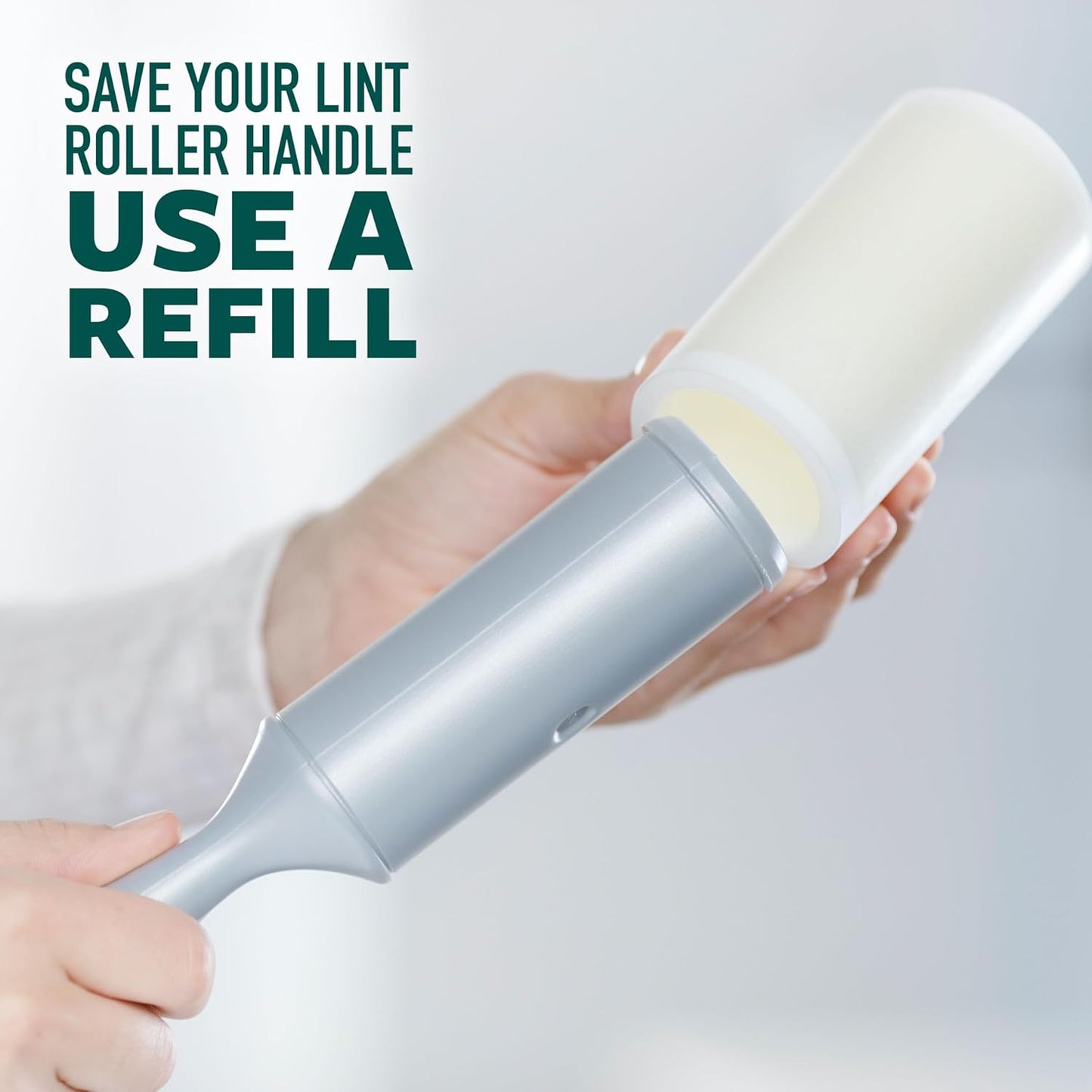 Scotch-Brite Pet Hair Pickup Lint Roller, Designed for Removing Fur + Fluff on Couches, Clothes, Dog and Cat Beds, & More, 1 Pack, 30 Easy-Tear Adhesive Sheets Total