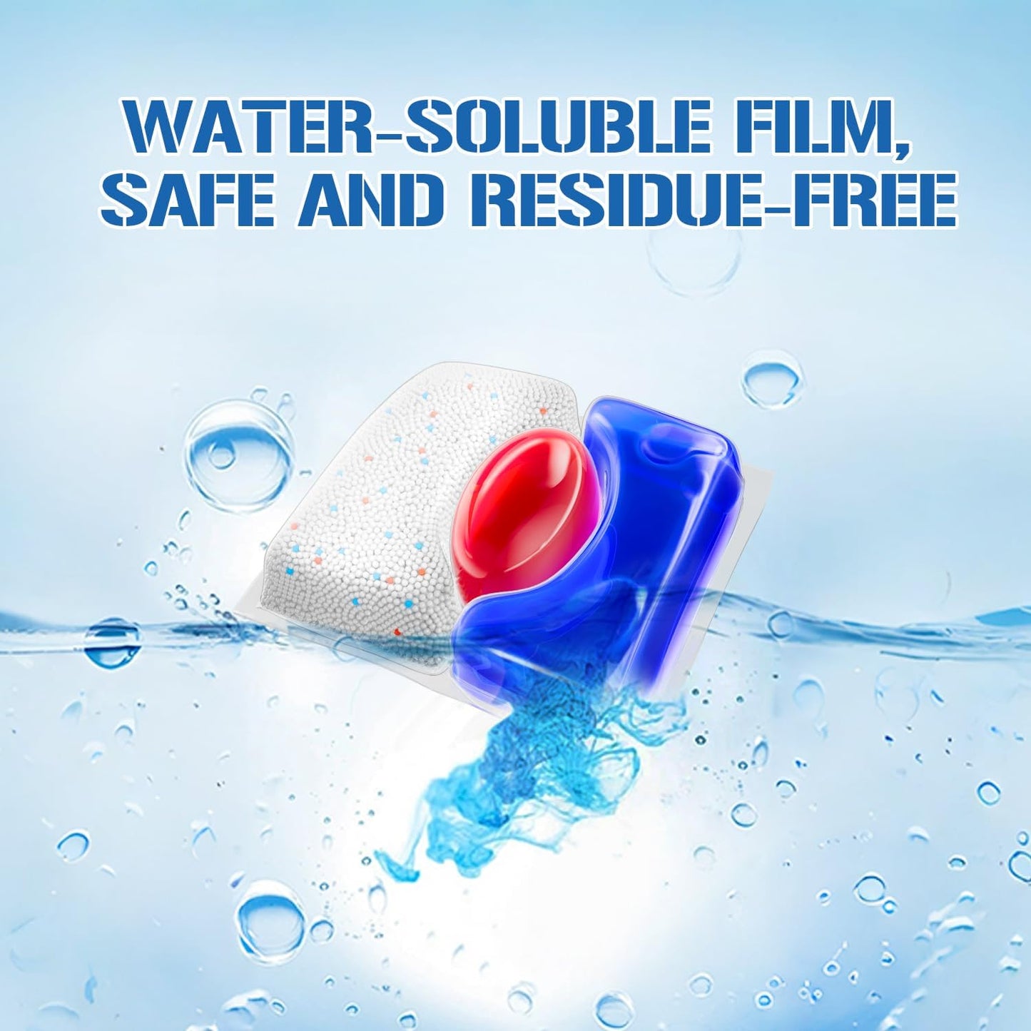 Dishwasher Pods 62 Count, Scrubbing Power, No Pre-Rinse Dishwasher Detergent Soap Removes Burnt-On Stain