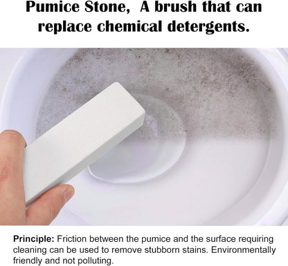 8 Pack Pumice Stone for Toilet Bowl Cleaning, Scouring Stick Remove Toilet Bowl Hard Water Rings, Calcium Buildup and Rust Suitable for Cleaning Toilet, Bathroom, Kitchen Sink, Grill（Gray