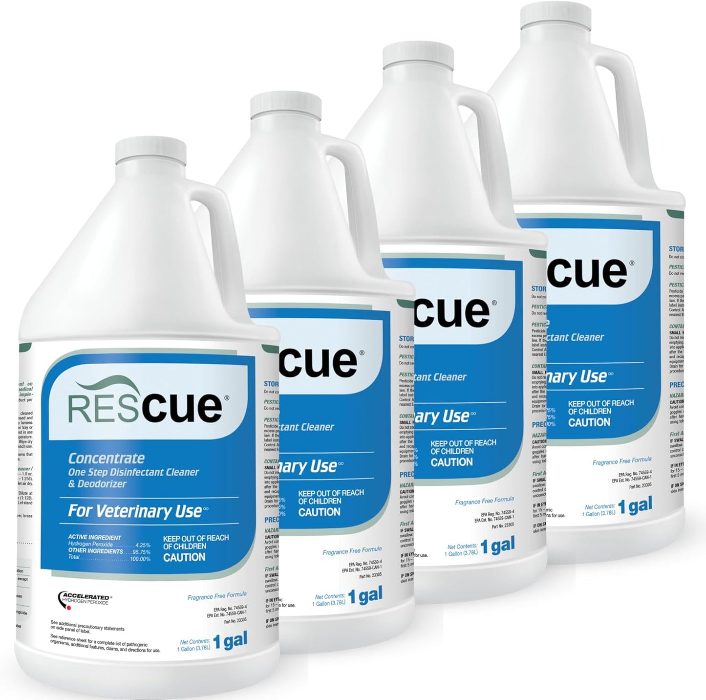 REScue One-Step Ready-to-Use Disinfectant Cleaner & Deodorizer – For Veterinary Use, Animal Shelters, Pet Foster Homes, Kennels, Litter Box – 32 Ounce RTU (Spray Nozzle NOT Included)