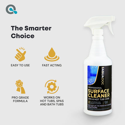 Hot Tub Cleaner Spray 16oz - Spa Surface Cleaner for Hot Tub Chemical Made in the USA - AquaDoc
