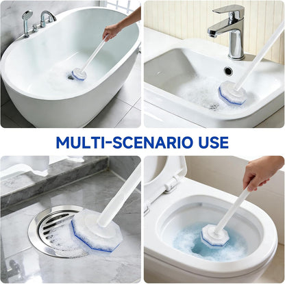 50 Count Disposable Toilet Brush,Toilet Cleaner Refills,Replacement Heads for Toilet Cleaning System,Compatible with Most Toilet Brushes（not Included Brush Rod）