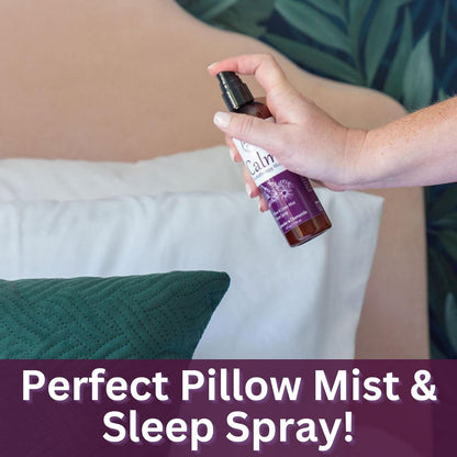 Refresh Aromatherapy Room Spray & Pillow Mist. Peppermint & Eucalyptus Essential Oil Spray, Linen Mist, Natural Car Air Freshener Bathroom Freshener & Closet Deodorizer by Brookethorne Naturals