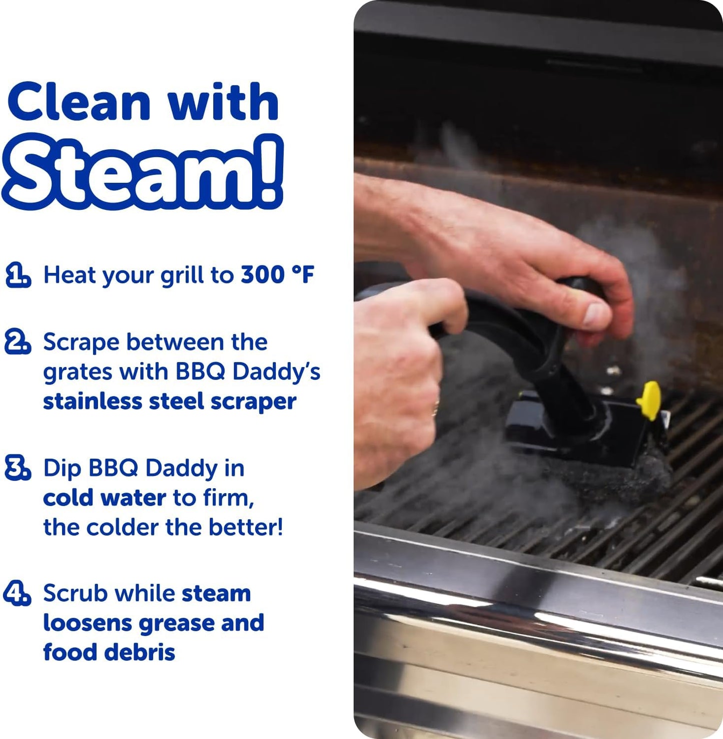 Scrub Daddy Household Cleaning + BBQ Bundle - BBQ Daddy Bristle Free Grill Brush - 2 Microfiber Cleaning Towels - All Purpose Cleaner PowerPaste Cleaning Paste + Scrub Mommy Sponge