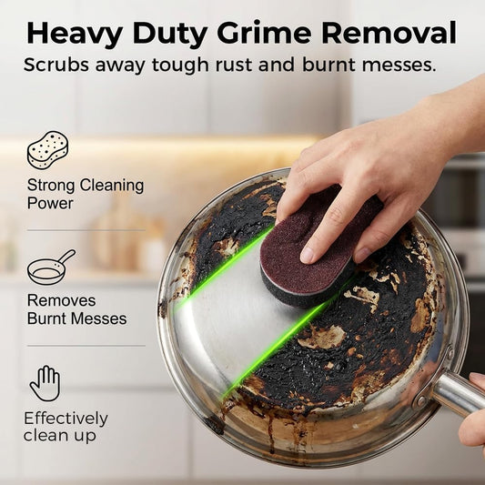 Magic Sponges Cleaning Eraser, Heavy-Duty Melamine Sponge Foam Pads, Multi-Functional Household Cleaning Kitchen Dish Sponge for Furniture, Bathroom, Bathtub,Sink,Floor,Baseboard,Wall Cleaner (5PCS)