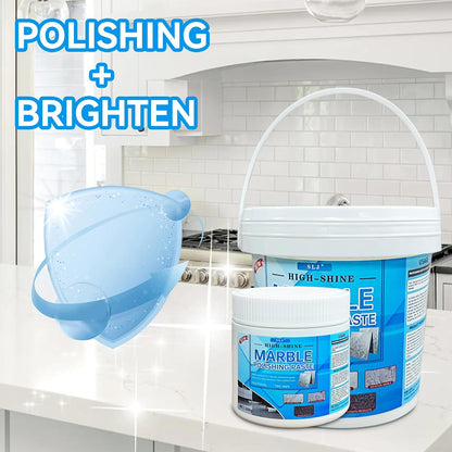 Granite Polishing Paste, Marble Cleaner Countertop, Stone Etch Remover - Professional Polish Compound for Granite, Marble, Quartz & Natural Stone | New Polishing Upgrade, Easier to Use