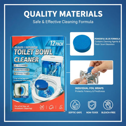 Blue Automatic Toilet Tank Cleaners, Long-Lasting Household Toilet Cleaners,Toilet flush Cleaning & Deodorizer