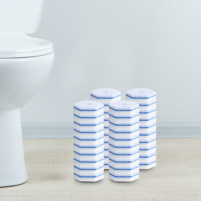 60 Counts Disposable Toilet Cleaning Wand Refills Bowl Scrubbers Heads (60)