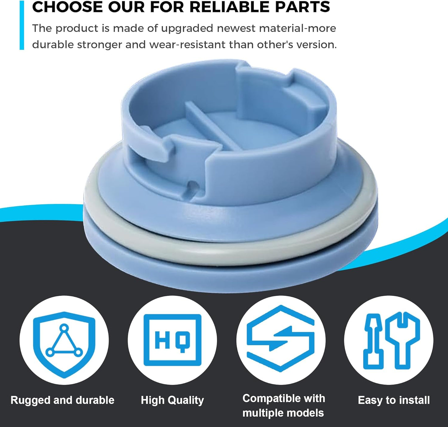 2026 Upgraded 99002614 Dishwasher Rinse Aid Dispenser Cap WP99002614 Fit for Maytag Dishwasher Replaces 1011937 AP4114275 PS2099962 EAP2099962 By Romalon
