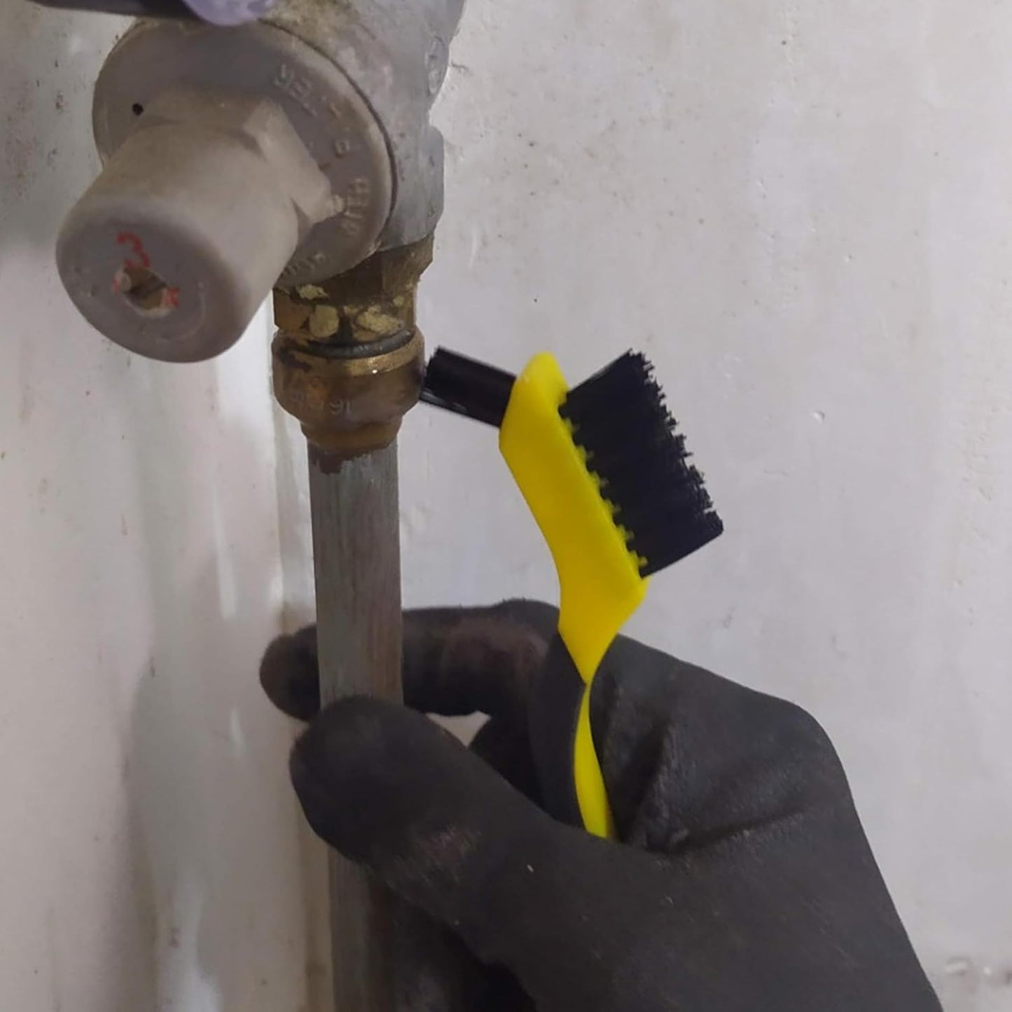 ALLWAY GB Soft-Grip Narrow Nylon Stripper & Grout Brush