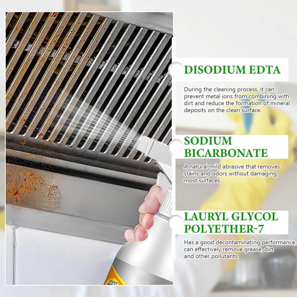 2PCS Kitchen foam Cleaner, Stubborn Stains Cleaner, Domestic Cooktops, All-purpose Kitchen Pots and Pan Cleanerrange Hoods, Kitchen Bubble Cleaner Spray, Grime and Grease, Cleanboss, 4 Fl.oz(120ml)
