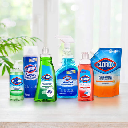 Clorox Foaming Glass Cleaner Aerosol - All Purpose Window And Glass Cleaning Spray Washes Away Dirt - Streak-Free & No-Drip formula for Windows and Mirrors, 16 Oz