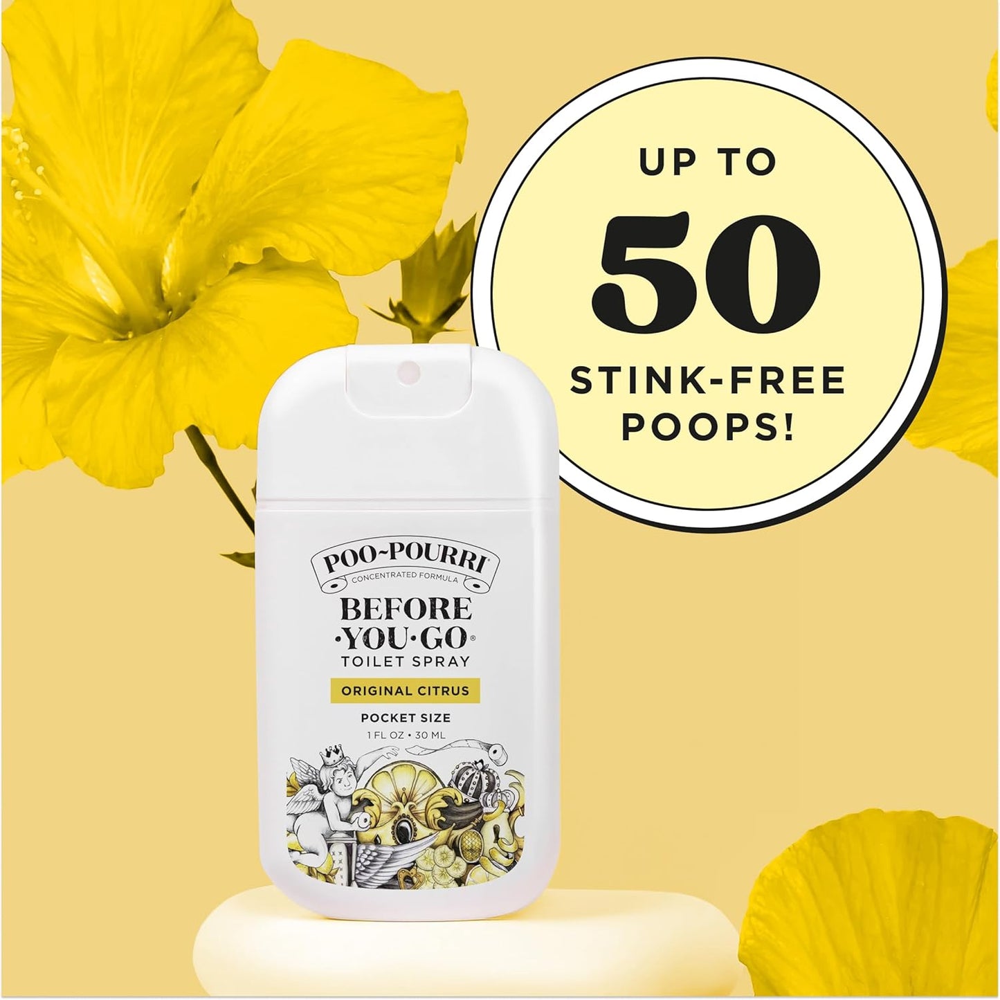 Poo-Pourri Before-You-Go Pocket Toilet Spray, Travel Essentials, 1 Fl Oz, Spring Variety 3 Pack, Each Up to 50 Uses, On-The-Go Bathroom Odor Deodorizer with Essential Oils, TSA Approved Size, 3 Scents