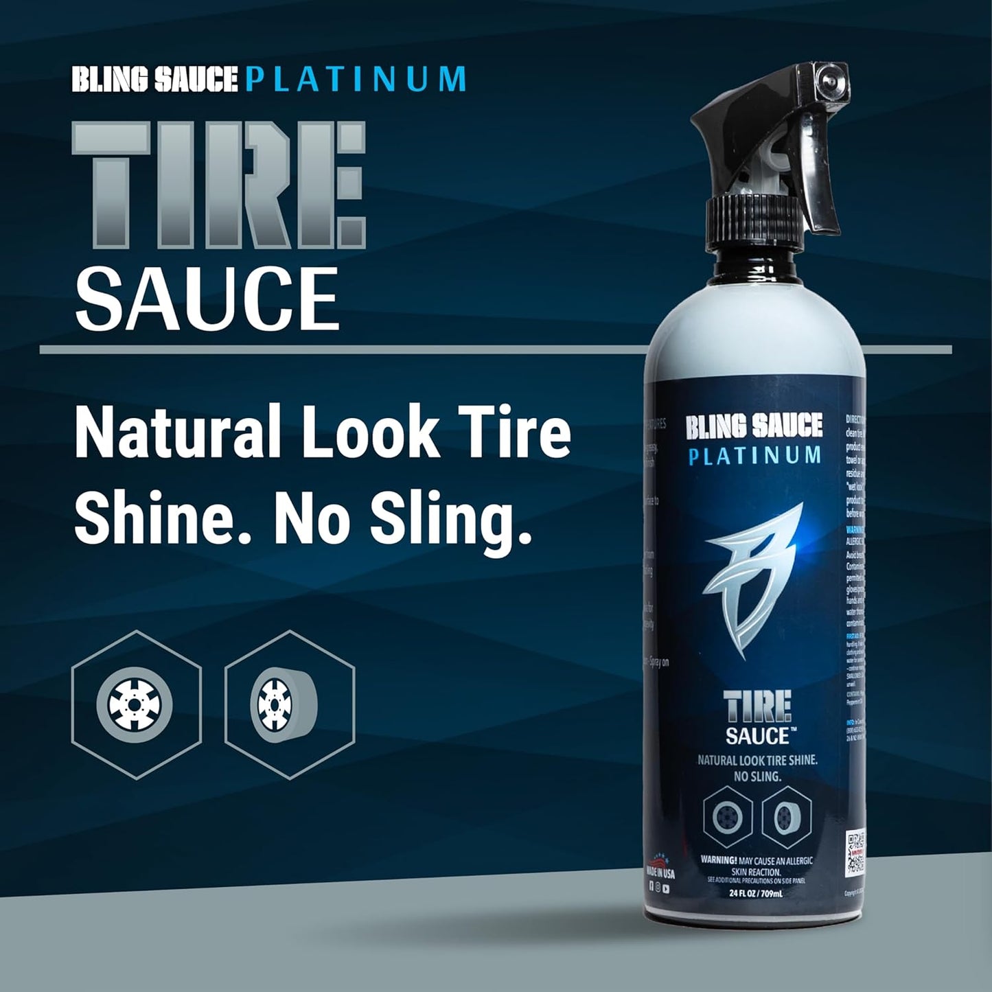 Bling Sauce Platinum Spots Sauce, Heavy-Duty Hard Water Spot Remover for Cars, Trucks, SUVs, 24oz.