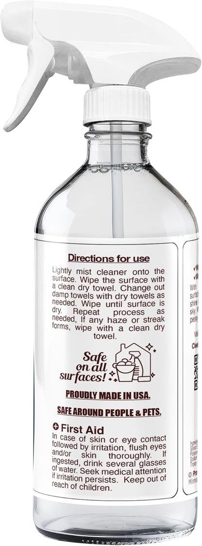 Degreaser Cleaner Heavy Duty Cleaning Spray 16 oz - Kitchen Cleaner for Stubborn Splatters, Stove Top, Grill, Drip Pans, & Oven Cleaner - Safe on All Surfaces - Fresh Scent