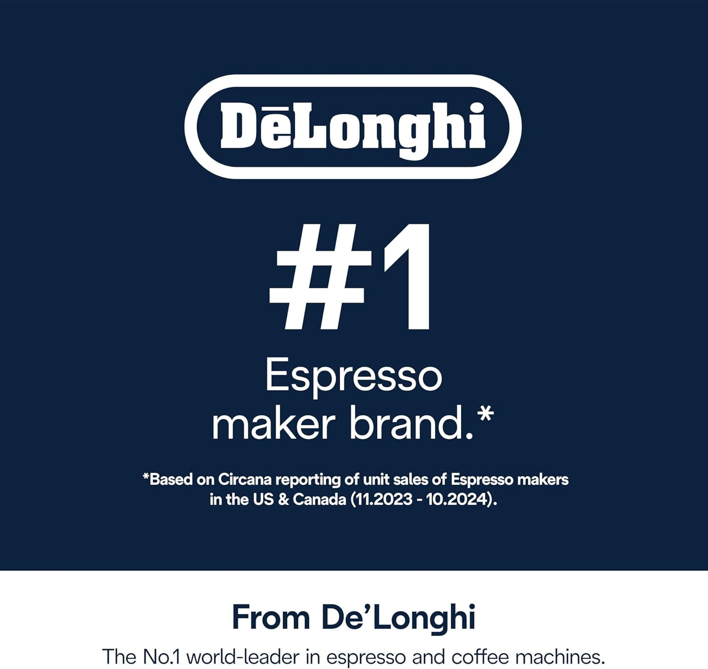 De'Longhi EcoDecalk Descaler, Universal Descaling Solution for Coffee & Espresso Machines, 16.90 oz (5 uses)