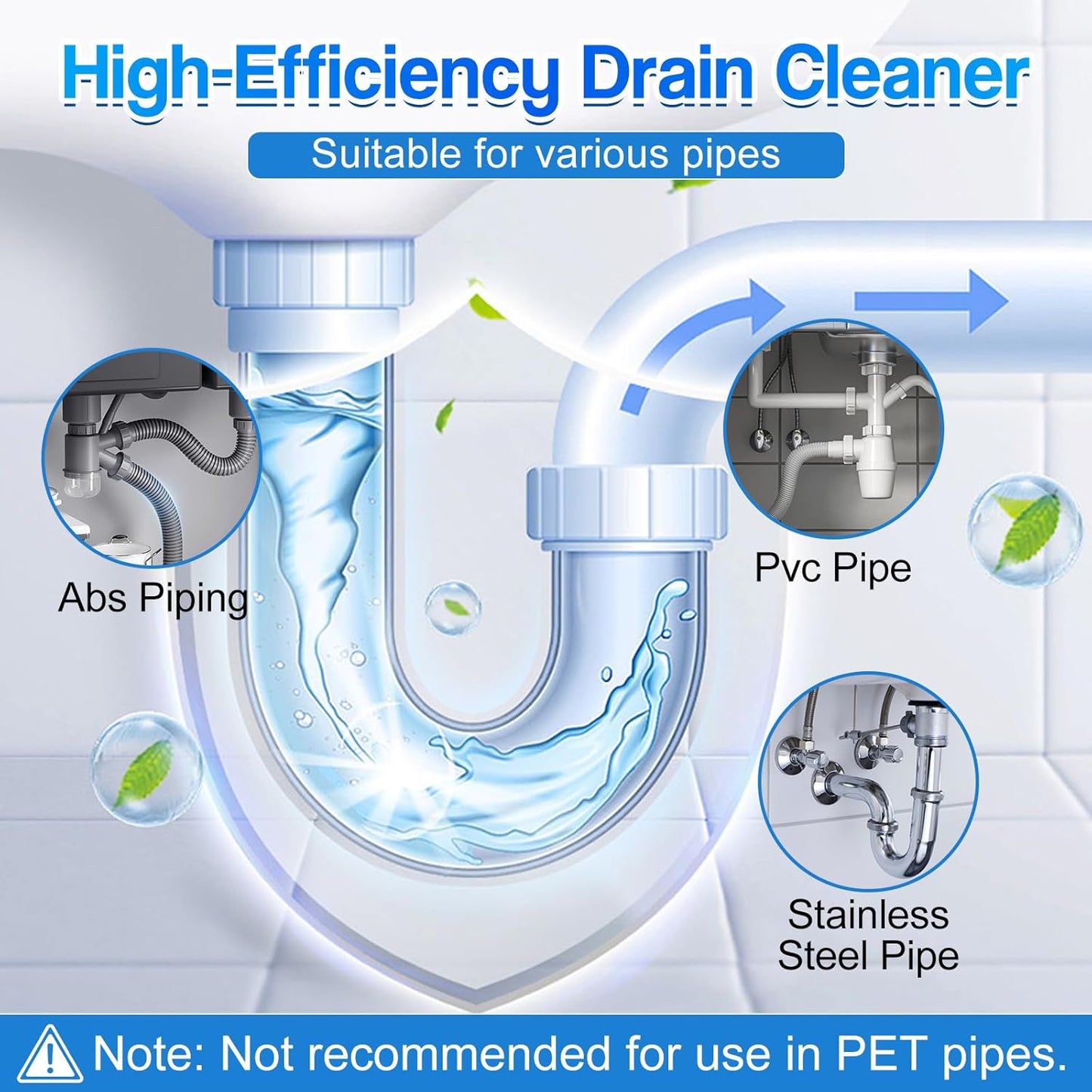 Strong Drain Cleaner for Kitchen, 2026 New Pipeline Dredging Agent, Fast Powerful Unclog Sink Drain Cleaner, Powerful Grease Dissolver for Bathroom, Pipe Cleaning Solution for Homeowner (1pcs)
