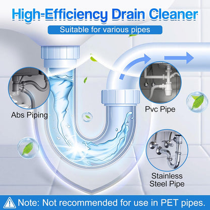 Strong Drain Cleaner for Kitchen, 2026 New Pipeline Dredging Agent, Fast Powerful Unclog Sink Drain Cleaner, Powerful Grease Dissolver for Bathroom, Pipe Cleaning Solution for Homeowner (1pcs)