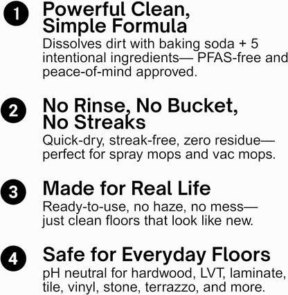 Quick Shine Hard Surface Pet Floor Cleaner 27 oz, 6Pk | Ready to Use, Removes Dirt, Streak Free, No Rinse | Hardwood, Laminate, Luxury Vinyl Plank LVT, & Tile | Safer for Kids, Pets & Our Environment
