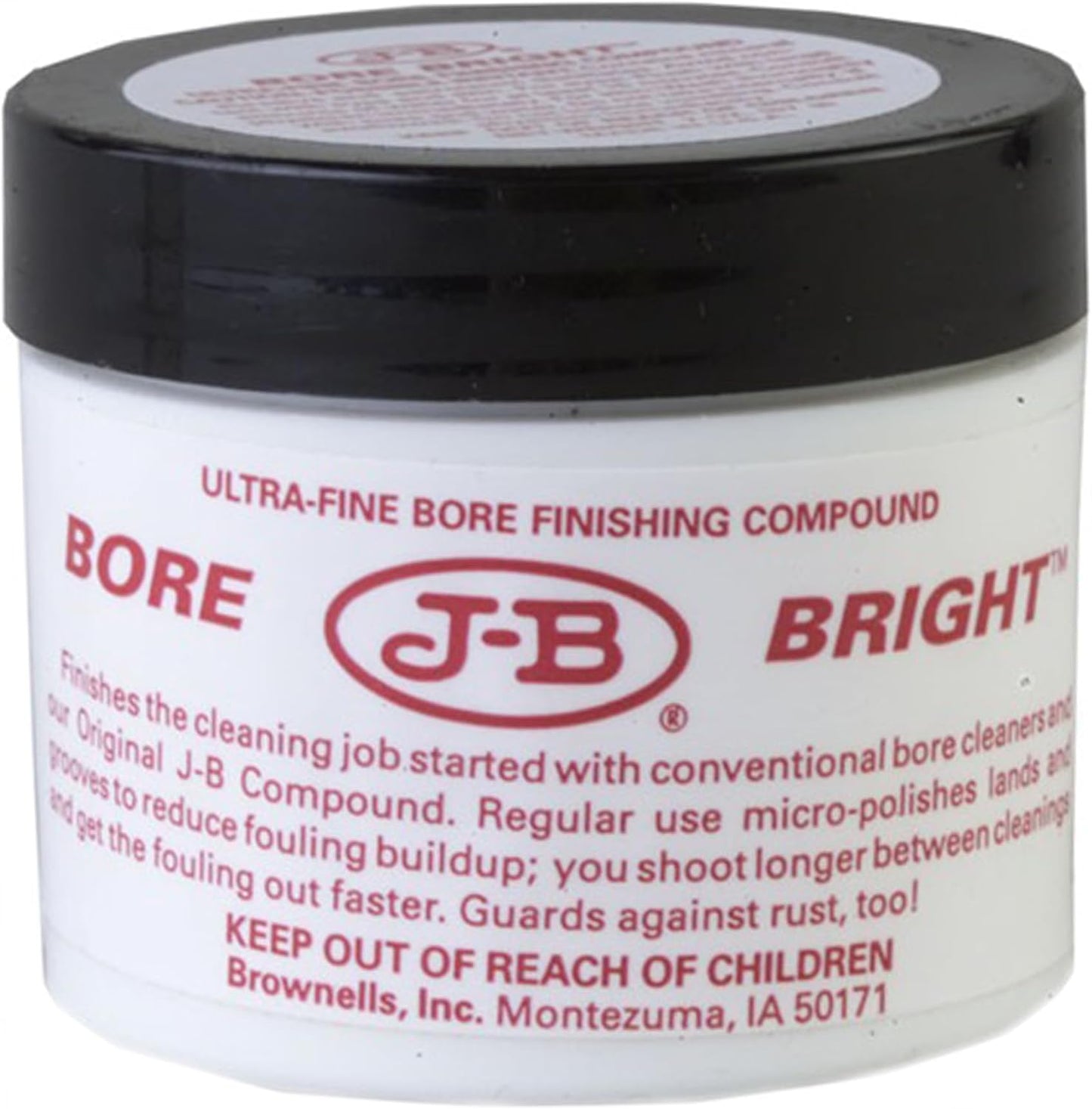 Brownells J-B Bore Bright Gun Cleaner Solvent Oil-Paste, Gunsmithing Tools Maintenance Cleaning Supplies, 2 oz. (57g) Jar