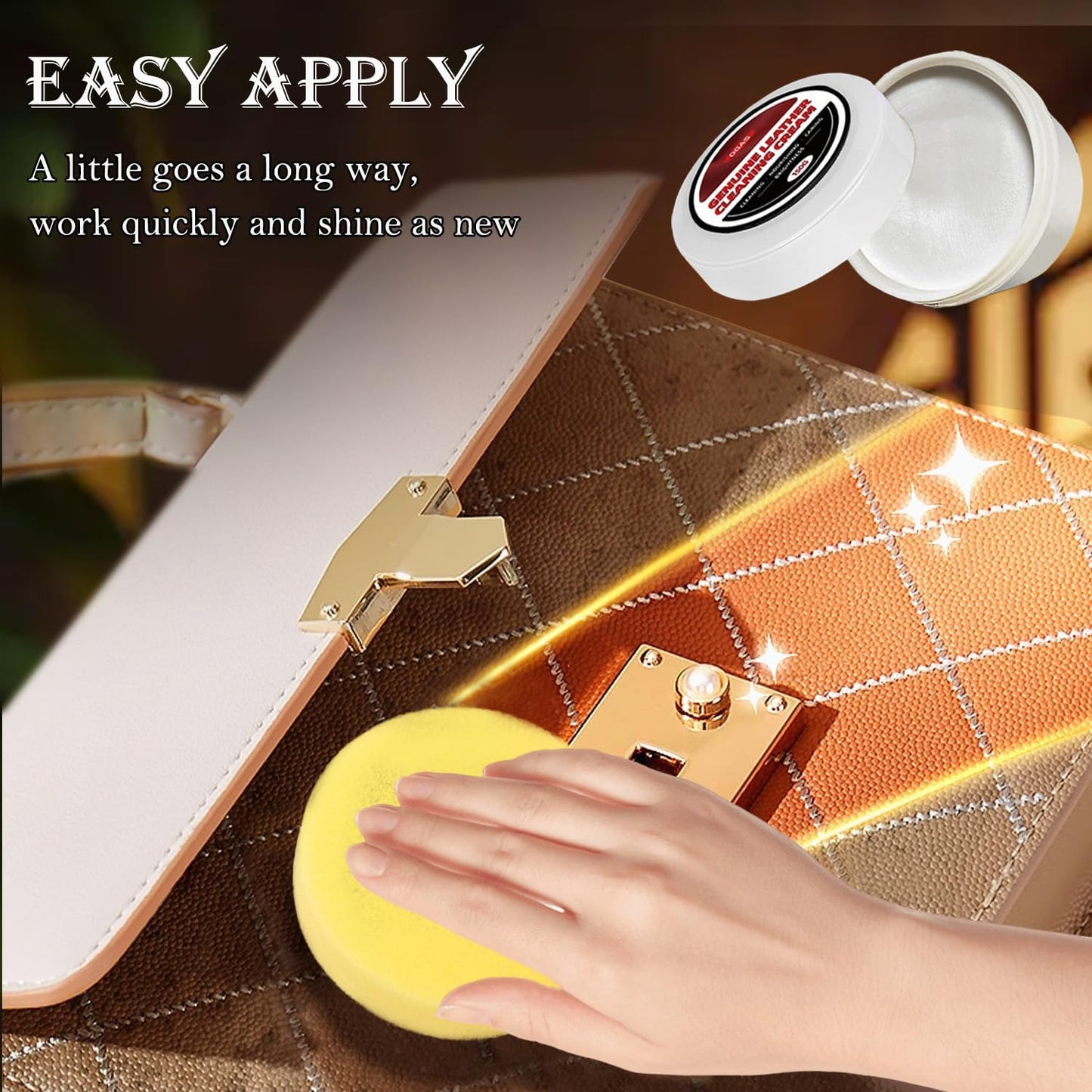Natural Leather Conditioner & Cleaner Paste with Coconut Oil, Waterproof Leather Care Balm for Boots Shoes Bags Jackets Furniture, Softens Restores Protects Full Grain Smooth Leather-5.3Oz