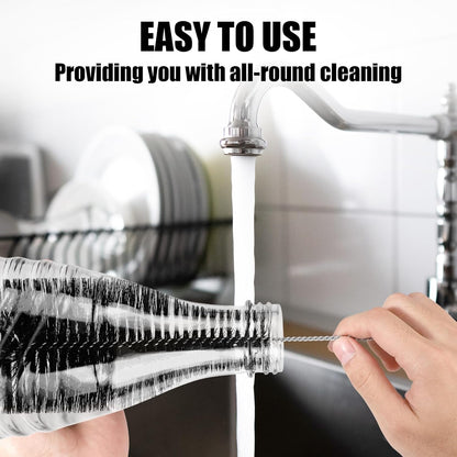 Bottle Brush for Sodastream Bottle, Soda Bottle Cleaning Brush with Gentle & Anti-Scratch Bristles Bottle Cleaner Bottle Washing Brush for Soda Bottles