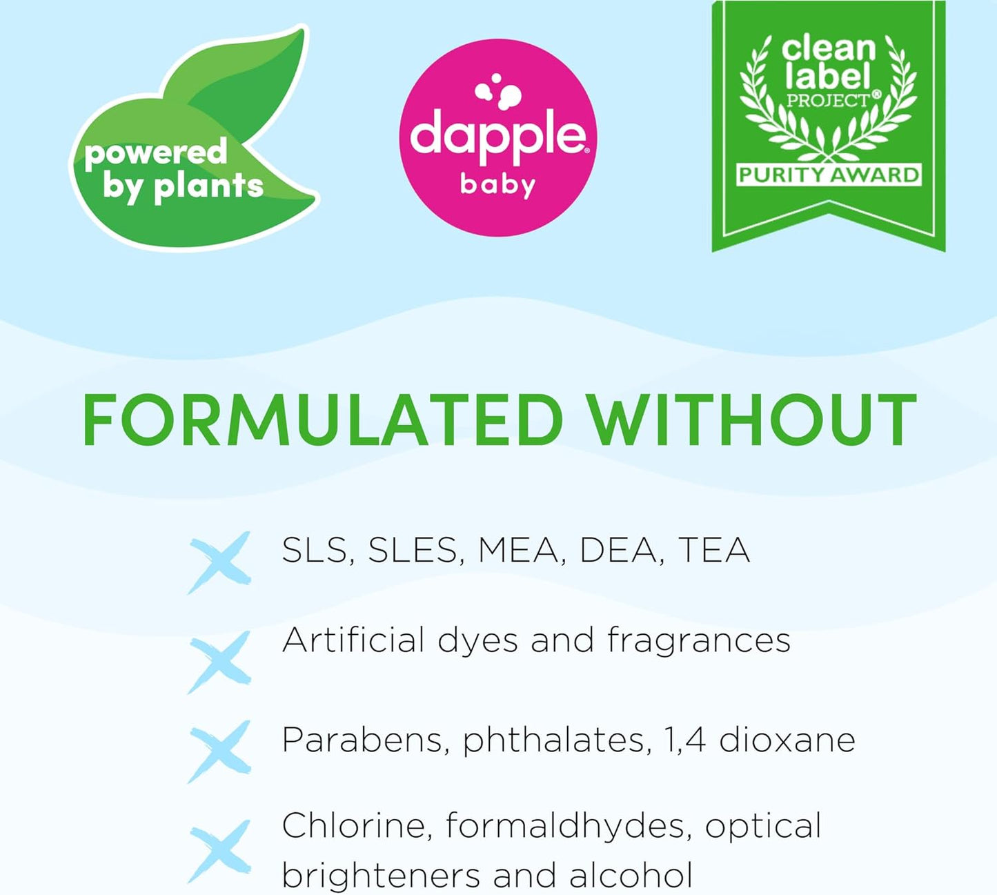 Dapple Baby Fragrance-Free Foaming Baby Bottle & Dish Soap - 13 fl oz - Cleans Bottles, Sippy Cups, Pacifiers, Breast Pumps, & More - Gently Removes Milk Film & Odors - Fragrance Free