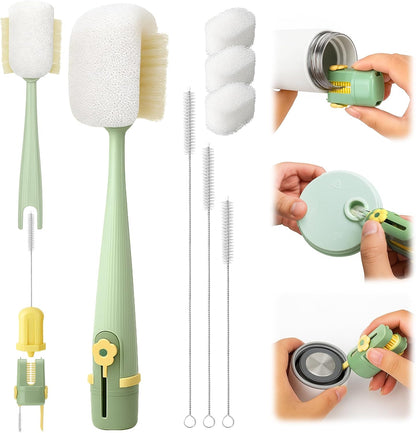 Palksky Water Bottle Cleaning Brush Kit, Brush and Straw Cleaner for Owala, 5 PCS